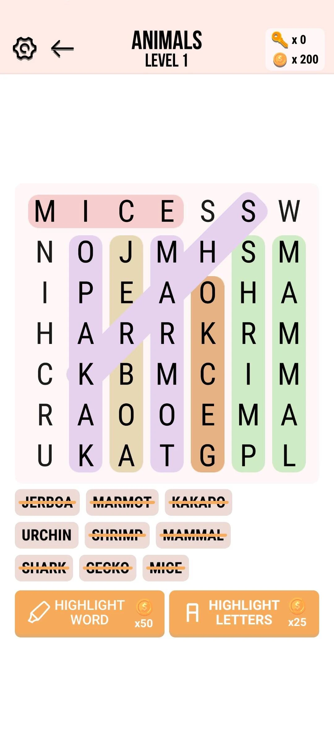 Search&Find:Word Link app screenshot